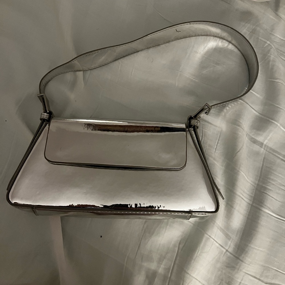Zara silver bag
